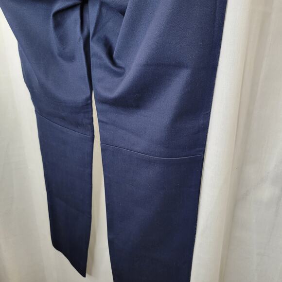 J. Crew Mercantile Women's Navy Flat Front Cropped Chino, 0, NWT - Picture 4 of 10